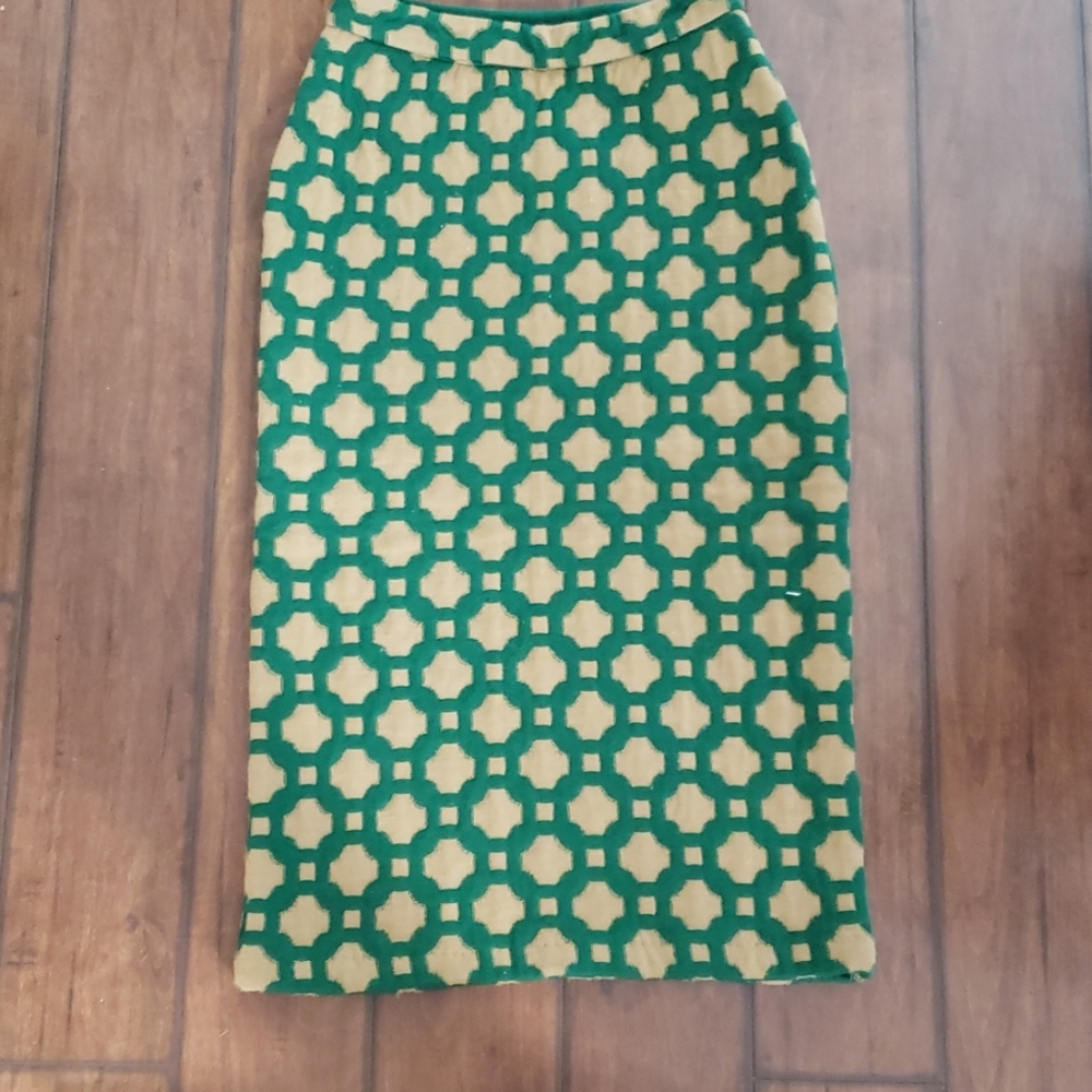 Anthropologie geometric skirt